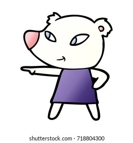 caricatura del oso polar