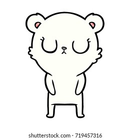 caricatura del oso polar