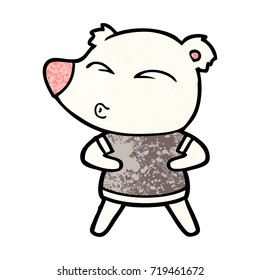caricatura del oso polar