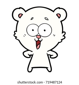 desenho animado de urso polar