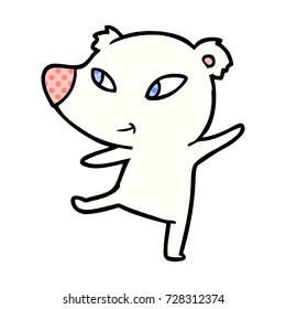 desenho animado de urso polar