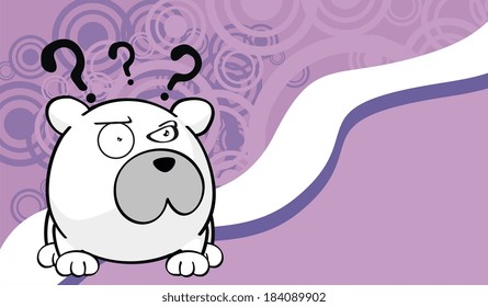 polar bear cartoon background in vector format