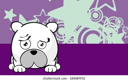 polar bear cartoon background in vector format