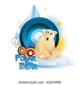 polar bear cartoon vector