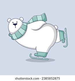 Polar Bear Character Design Illustration