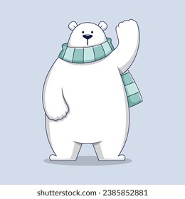Polar Bear Character Design Illustration