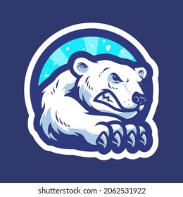 Polar Bear Character Mascot Design