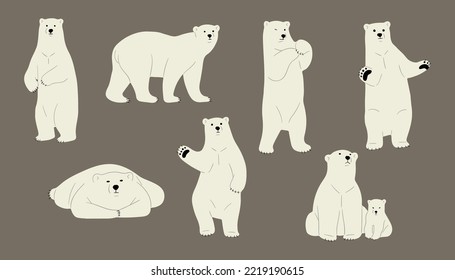 polar bear cute 1,vector illustration