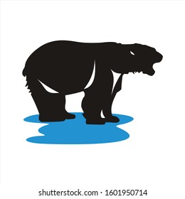 polar bear design vector art