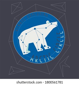 Polar Bear design vector illustration print 