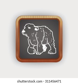 polar bear doodle