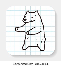 polar bear doodle