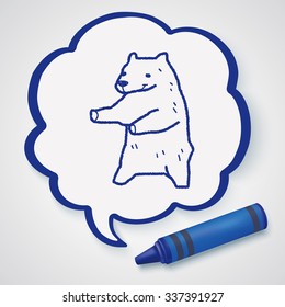 polar bear doodle