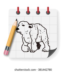 polar bear doodle