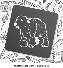 polar bear doodle