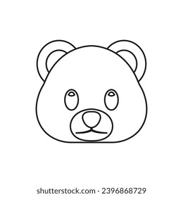 Polar bear emoji vector symbol