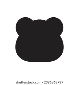 Polar bear emoji vector symbol