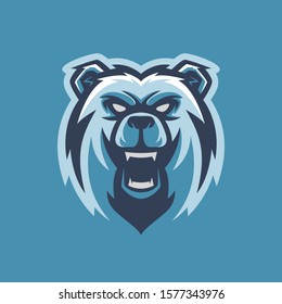 Polar Bear Esport Logo Mascot