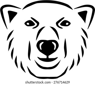 Polar bear head