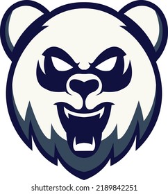 Polar Bear Head Mascot Logo Design Stock Vector (Royalty Free ...