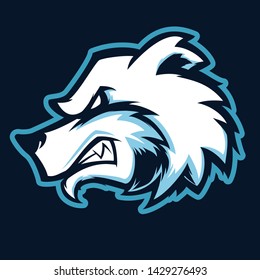 Polar Bear Head Vector Mascot 