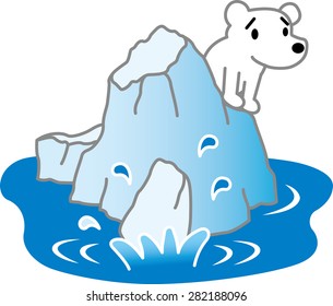 Polar Bear and ice floe