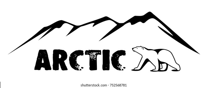 Un oso polar está en los hielos del Ártico.