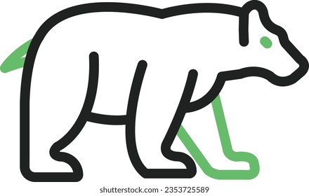 Polarbären-Symbol-Bild. Geeignet für mobile Anwendungen.