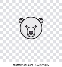 polar bear icon sign and symbol. polar bear color icon for website design and mobile app development. Simple Element from arctic collection for mobile concept and web apps icon.