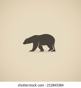 Polar Bear Icon - Vector Illustration