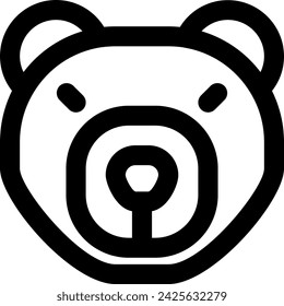 polar bear icon vector illustration asset element