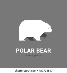 Polar bear icon. Vector illustration