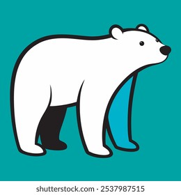 Polar Bear Illustration Art Icon