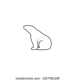 Polar bear isolated