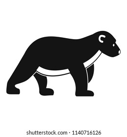 Polar bear kid icon. Simple illustration of polar bear kid vector icon for web design isolated on white background