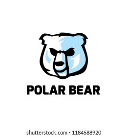 Polar Bear Logo Design Stock Vector (Royalty Free) 1184588920 ...