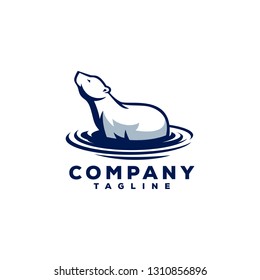 polar bear logo design