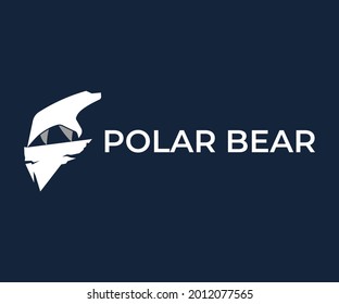 polar bear logo design, animal logo design, media logo design