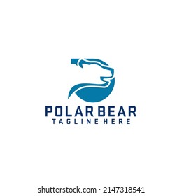 Polar Bear Logo Design Concept Vector. Animal and Wildlife Logo Design Vector