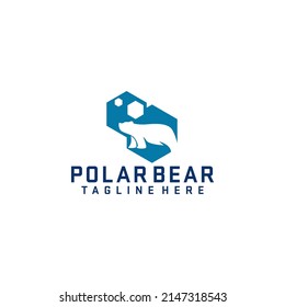 Polar Bear Logo Design Concept Vector. Animal and Wildlife Logo Design Vector