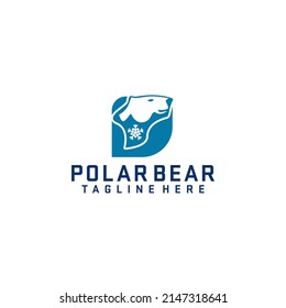 Polar Bear Logo Design Concept Vector. Animal and Wildlife Logo Design Vector