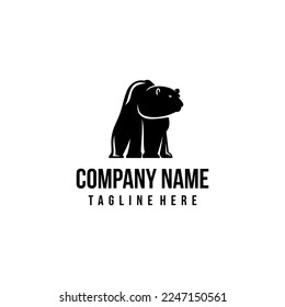 Polar Bear logo design icon. Bear design inspiration.
Polar Bear logo design template. Animal symbol logotype.
Bear symbol silhouette.