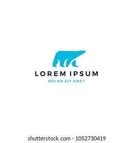 Polar Bear Logo Design Template