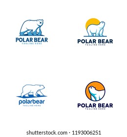 Polar Bear Logo Design. Polar Bear Logo Template. Polar Bear Vector