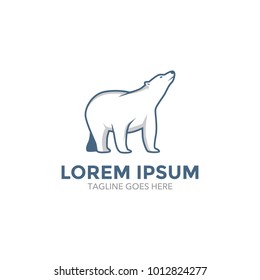 Polar Bear Logo. Editable. Unique