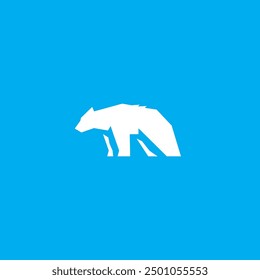 Logotipo del oso polar o diseño del icono