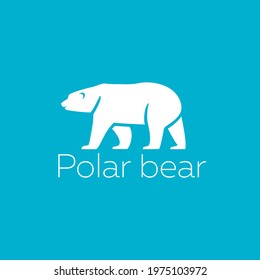 Polar bear logo isolated design