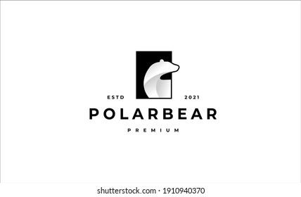 Polar Bear Logo Symbol Vector Design Illustration