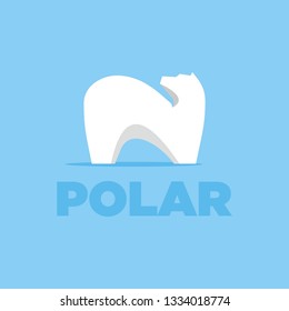 Polar bear logo template