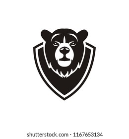 polar bear logo template vector icon illustration